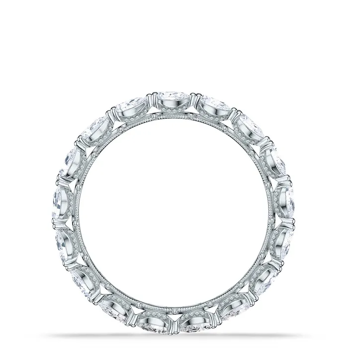 Tacori Tacori 18K White Gold Pear Diamond Eternity Band Rings