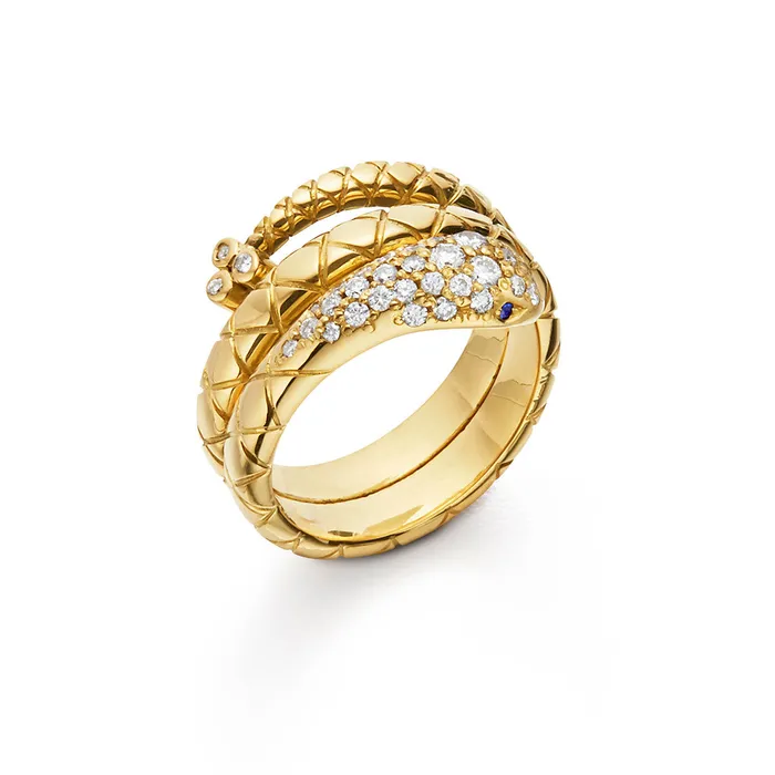 Temple St Clair Diamond Pav Serpent Ring Temple St Clair Rings