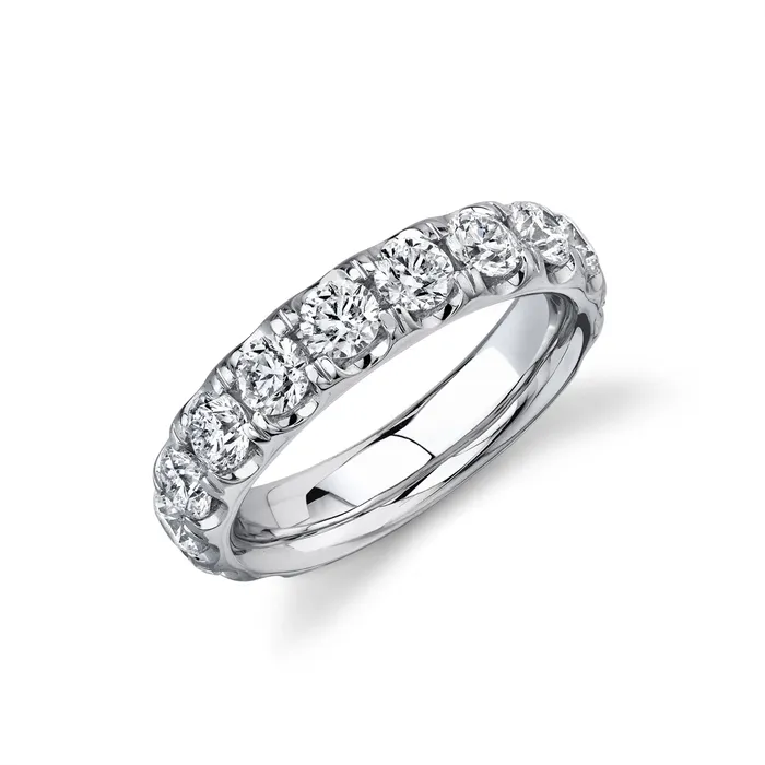 Wedding Bands 14K White Gold Diamond Band Rings