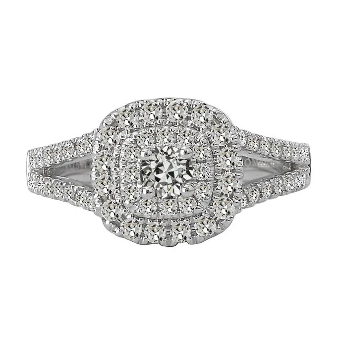 6 Carats Double Halo Old Mine Cut Natural Earth Mined Diamond Ring Split Shank Jewelry HarryChadEntcom Rings 6 Carats Double Halo Old Mine Cut Natural Earth Mined Diamond Ring Split Shank Jewelry HarryChadEntcom Rings