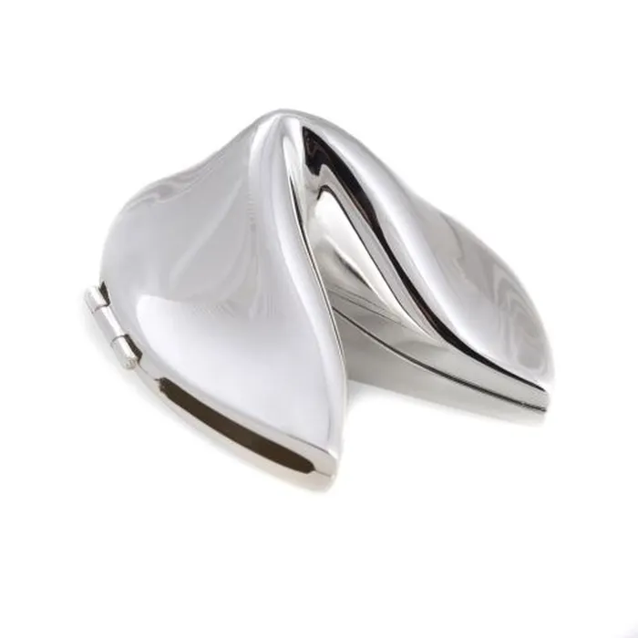 Bey Berk Bey Berk Silver Plated Fortune Cookie Box Rings