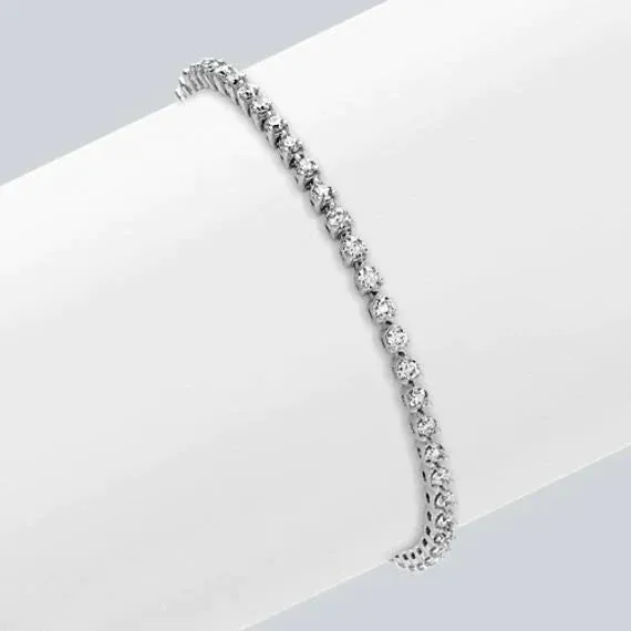 Bracelets GB 6 Carat Natural Earth Mined Diamond Tennis Bracelet Bridal Gift