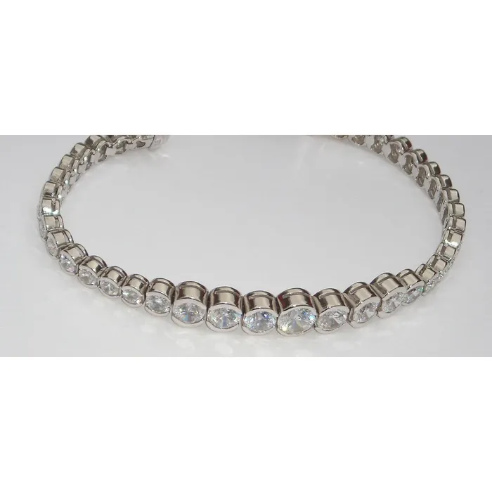 Bracelets GB 880 Carats Natural Earth Mined Diamond Tennis Bracelet Vs Graduated Bezel