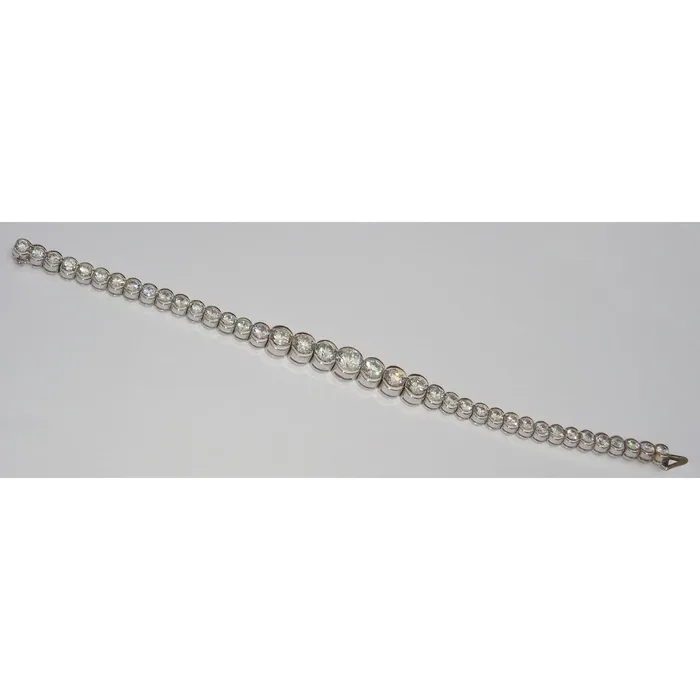 Bracelets GB 880 Carats Natural Earth Mined Diamond Tennis Bracelet Vs Graduated Bezel