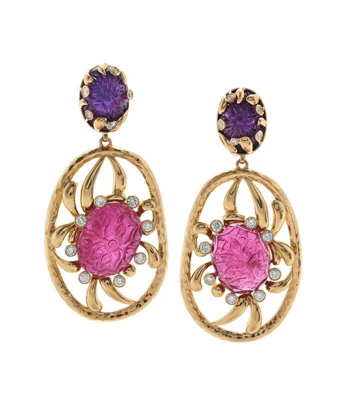 David Webb Earrings Espalier Earrings