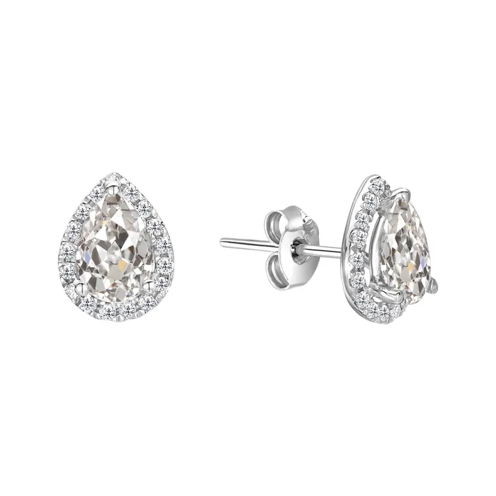 Earrings HarryChadEntcom Pear Round Natural Diamond Old Miner Halo Stud Earrings 3 Carats Jewelry Earrings HarryChadEntcom Pear Round Natural Diamond Old Miner Halo Stud Earrings 3 Carats Jewelry