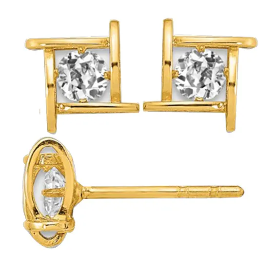 Earrings Square Shape Mined Diamond Stud Earrings Yellow Gold Old Cut 2 Ct HarryChadEntcom Earrings Square Shape Mined Diamond Stud Earrings Yellow Gold Old Cut 2 Ct HarryChadEntcom