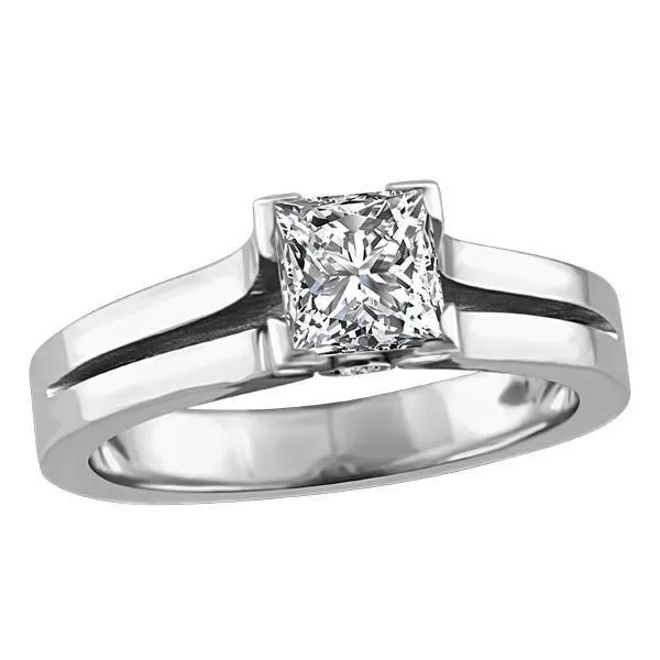 GB 220 Ct Princess And Round Cut Natural Earth Mined Diamond Wedding Ring 14K White Gold Rings GB 220 Ct Princess And Round Cut Natural Earth Mined Diamond Wedding Ring 14K White Gold Rings