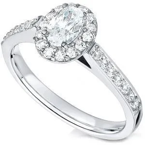GB 325 Ct Oval And Round Cut Natural Earth Mined Diamonds Engagement Ring White Gold 14K Rings GB 325 Ct Oval And Round Cut Natural Earth Mined Diamonds Engagement Ring White Gold 14K Rings