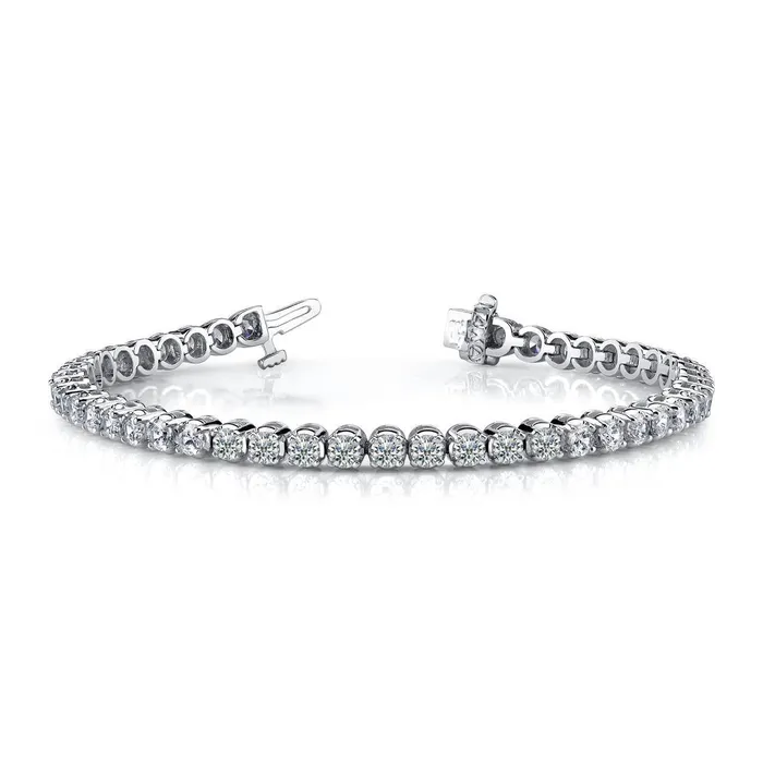 GB Bracelets New Natural Earth Mined Diamond Tennis Bracelet Prong Set 675 Carat White Gold 14K GB Bracelets New Natural Earth Mined Diamond Tennis Bracelet Prong Set 675 Carat White Gold 14K