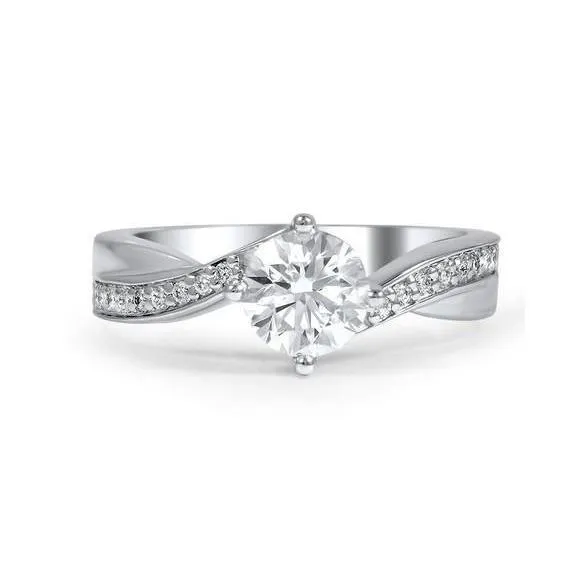 GB Gorgeous Prong Set 280 Ct Natural Earth Mined Diamonds Anniversary Ring White Gold Rings GB Gorgeous Prong Set 280 Ct Natural Earth Mined Diamonds Anniversary Ring White Gold Rings