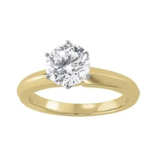 GB Rings 150 Carats Natural Earth Mined Diamond Solitaire Engagement Ring Two Tone 14K GB Rings 150 Carats Natural Earth Mined Diamond Solitaire Engagement Ring Two Tone 14K