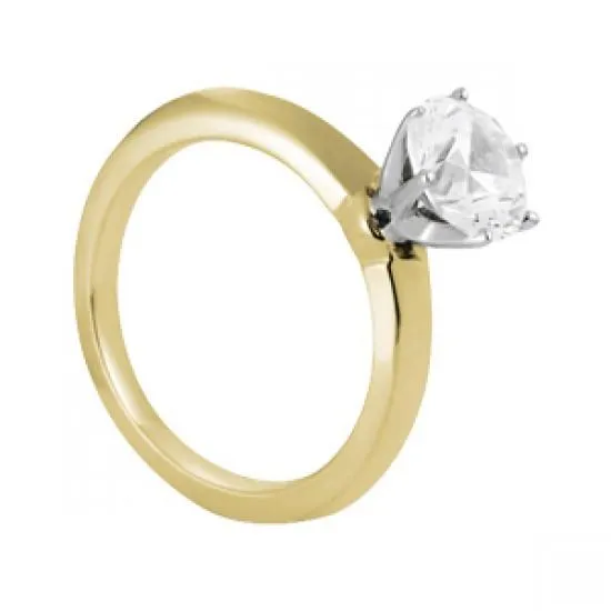 GB Rings 150 Carats Natural Earth Mined Diamond Solitaire Engagement Ring Two Tone 14K GB Rings 150 Carats Natural Earth Mined Diamond Solitaire Engagement Ring Two Tone 14K