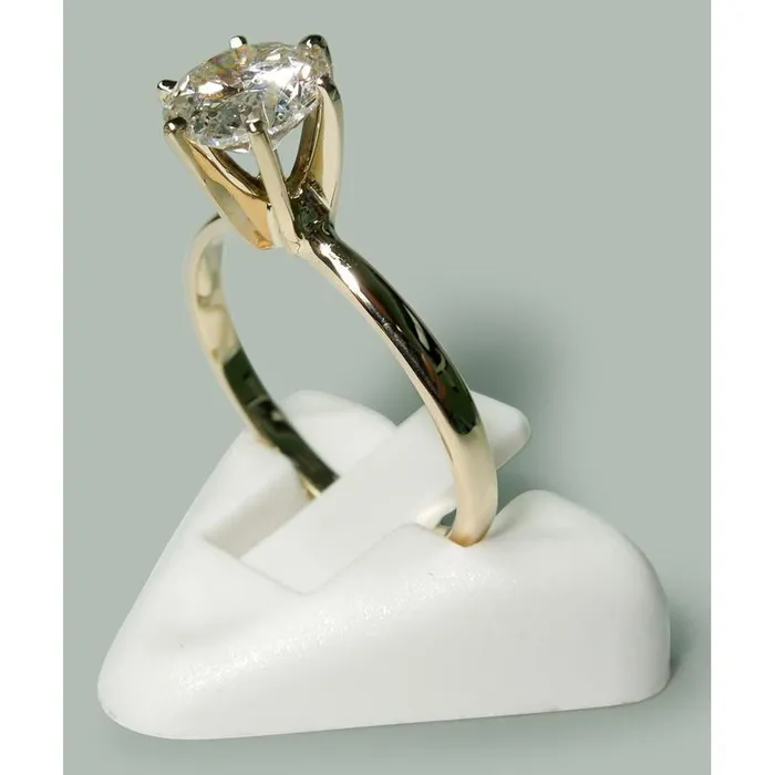 GB Rings 250 Carats Round Natural Earth Mined Diamond Solitaire Engagement Ring Yellow Gold 14K