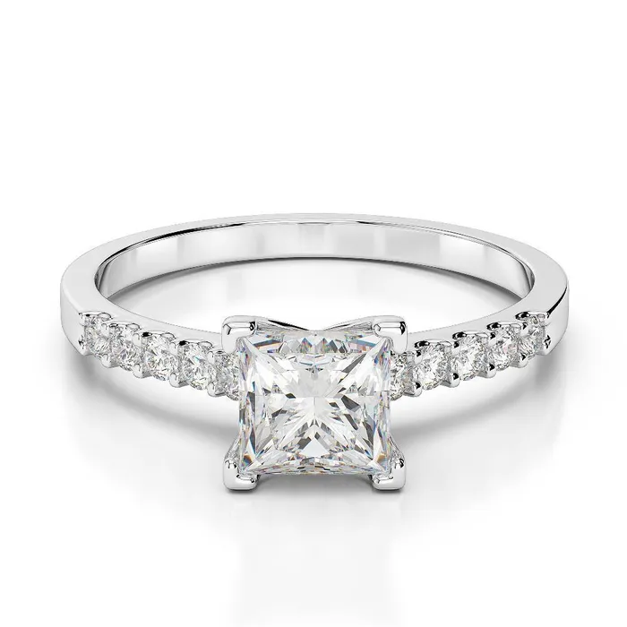 GB Rings 285 Carats Sparkling Princess Natural Earth Mined Diamond Anniversary Ring GB Rings 285 Carats Sparkling Princess Natural Earth Mined Diamond Anniversary Ring