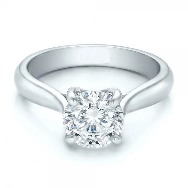 GB Rings 2 Carat Gorgeous Round Cut Natural Earth Mined Diamond Engagement Ring