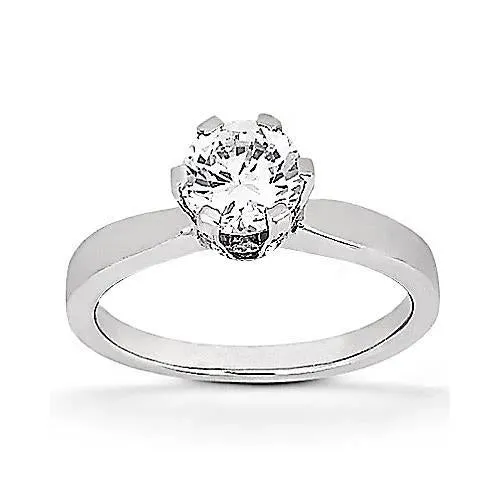 GB Rings 3 Ct Natural Earth Mined Diamond Solitaire Engagement Ring White Gold