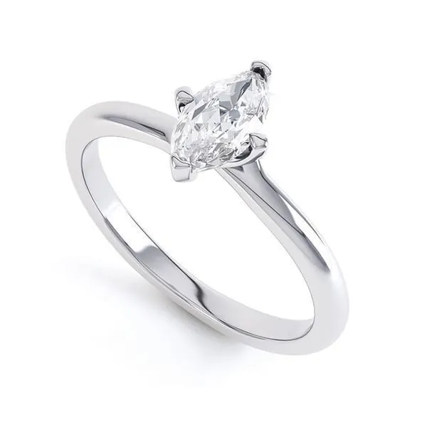 GB Rings Marquise Cut 150 Ct Solitaire Natural Earth Mined Diamond Wedding Ring White Gold GB Rings Marquise Cut 150 Ct Solitaire Natural Earth Mined Diamond Wedding Ring White Gold
