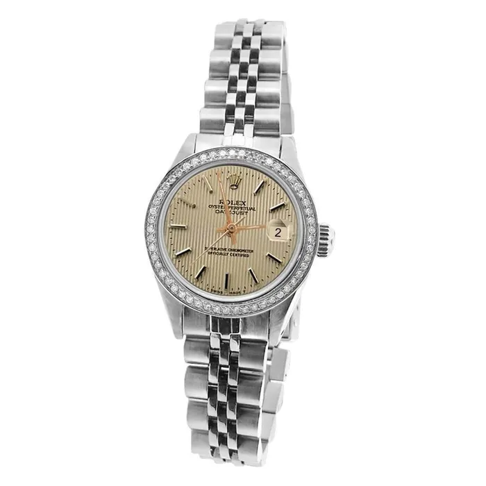 GB Rolex Women Datejust Watch Ss Jubilee Tapestry Stick Dial Rolex Watches GB Rolex Women Datejust Watch Ss Jubilee Tapestry Stick Dial Rolex Watches