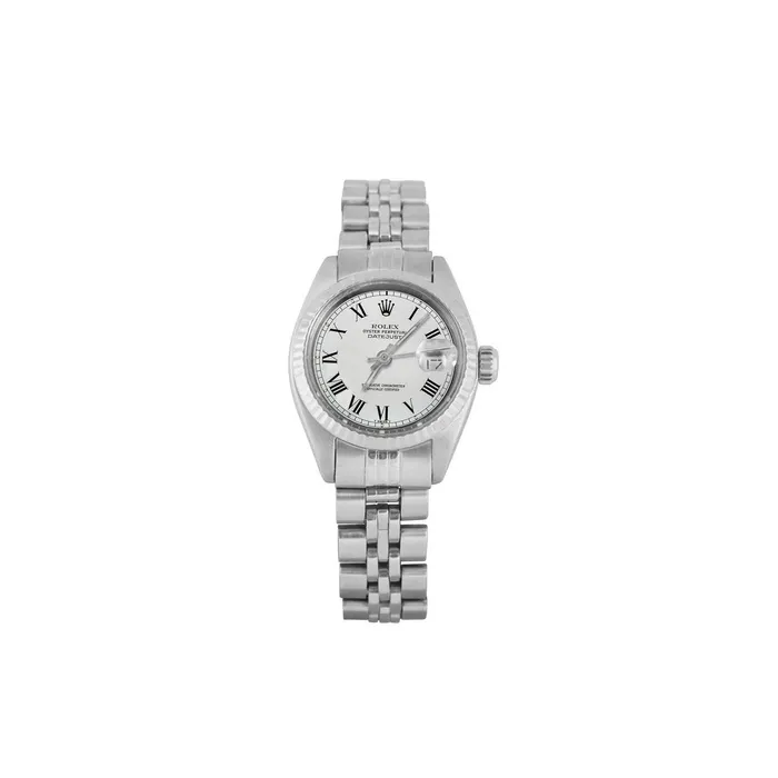GB Watches Rolex Datejust White Roman Dial Lady Watch Fluted Bezel Ss Jubilee GB Watches Rolex Datejust White Roman Dial Lady Watch Fluted Bezel Ss Jubilee