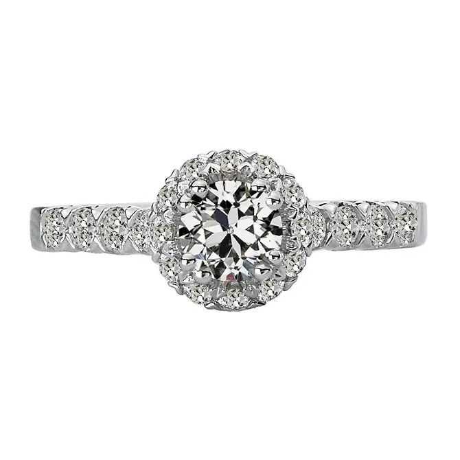 HarryChadEntcom Halo Ring Round Old Mine Cut Real Natural Earth Mined Diamond Ladies Jewelry 14K Gold 5 Carats Rings HarryChadEntcom Halo Ring Round Old Mine Cut Real Natural Earth Mined Diamond Ladies Jewelry 14K Gold 5 Carats Rings