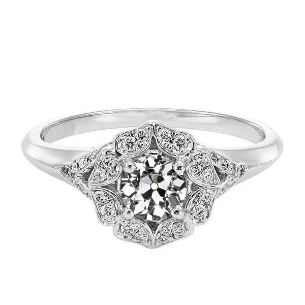 HarryChadEntcom Halo Round Old Miner Natural Earth Mined Diamond Wedding Ring Flower Style 250 Carats Rings HarryChadEntcom Halo Round Old Miner Natural Earth Mined Diamond Wedding Ring Flower Style 250 Carats Rings
