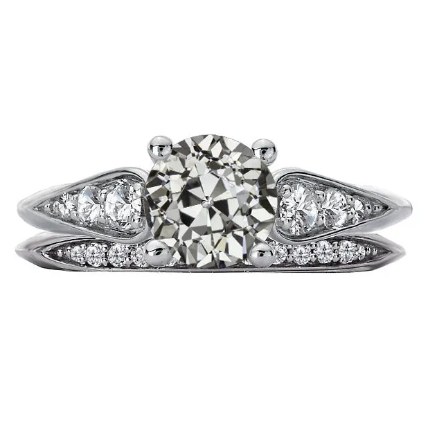HarryChadEntcom Rings 14K Gold Wedding Ring Set Round Old Miner Natural Earth Mined Diamond 5 Carats Jewelry HarryChadEntcom Rings 14K Gold Wedding Ring Set Round Old Miner Natural Earth Mined Diamond 5 Carats Jewelry