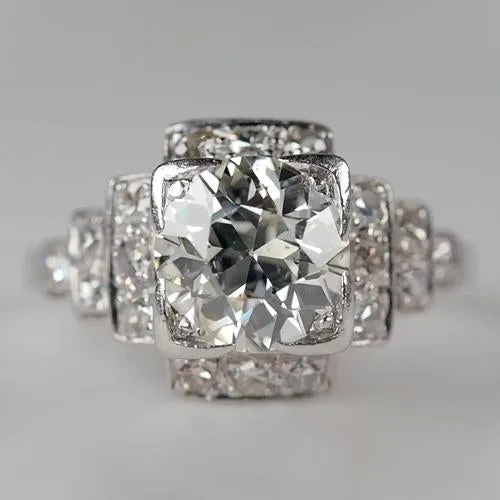 HarryChadEntcom Rings Huge Round Old Miner Halo Lab Grown Diamond Ring 14K White Gold 115 Carats HarryChadEntcom Rings Huge Round Old Miner Halo Lab Grown Diamond Ring 14K White Gold 115 Carats
