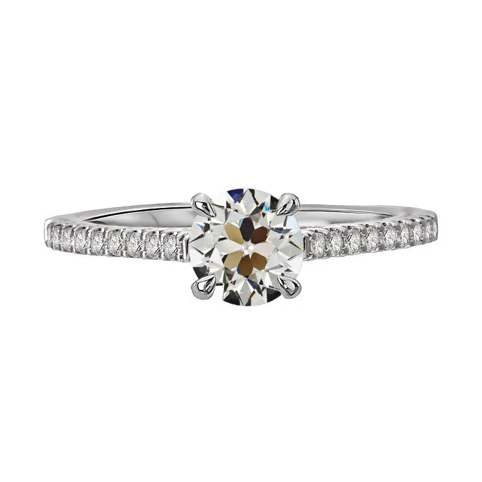 HarryChadEntcom Rings Round Old Mine Cut Natural Earth Mined Diamond Solitaire Ring With Accents 350 Carats HarryChadEntcom Rings Round Old Mine Cut Natural Earth Mined Diamond Solitaire Ring With Accents 350 Carats