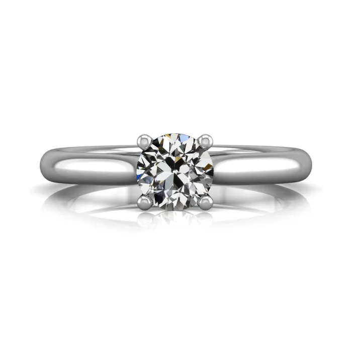 HarryChadEntcom Rings Round Solitaire Old Mine Cut Natural Earth Mined Diamond Ring 14K Gold 150 Carats HarryChadEntcom Rings Round Solitaire Old Mine Cut Natural Earth Mined Diamond Ring 14K Gold 150 Carats