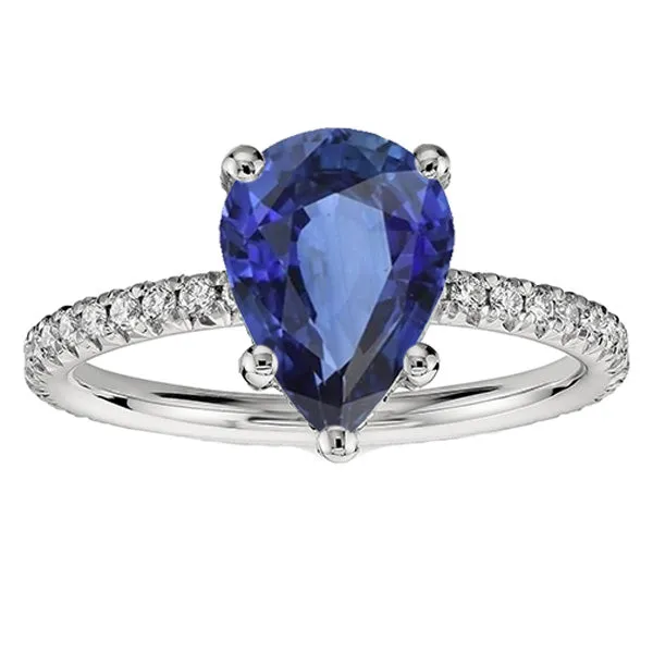 HarryChadEntcom Rings Solitaire With Natural Earth Mined Diamond Accents Ring Sri Lankan Sapphire 550 Carats HarryChadEntcom Rings Solitaire With Natural Earth Mined Diamond Accents Ring Sri Lankan Sapphire 550 Carats