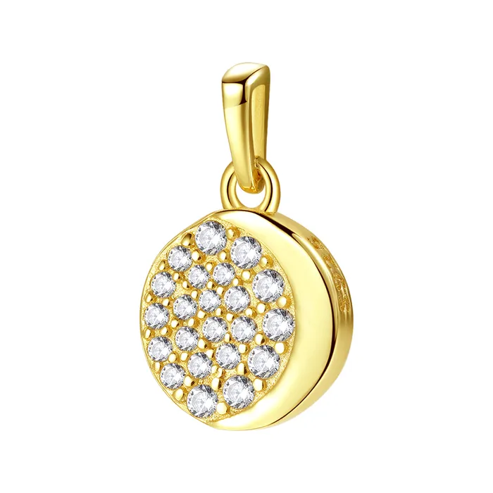 Hey Happiness Moon Pendant Sterling Silver Gold Necklaces