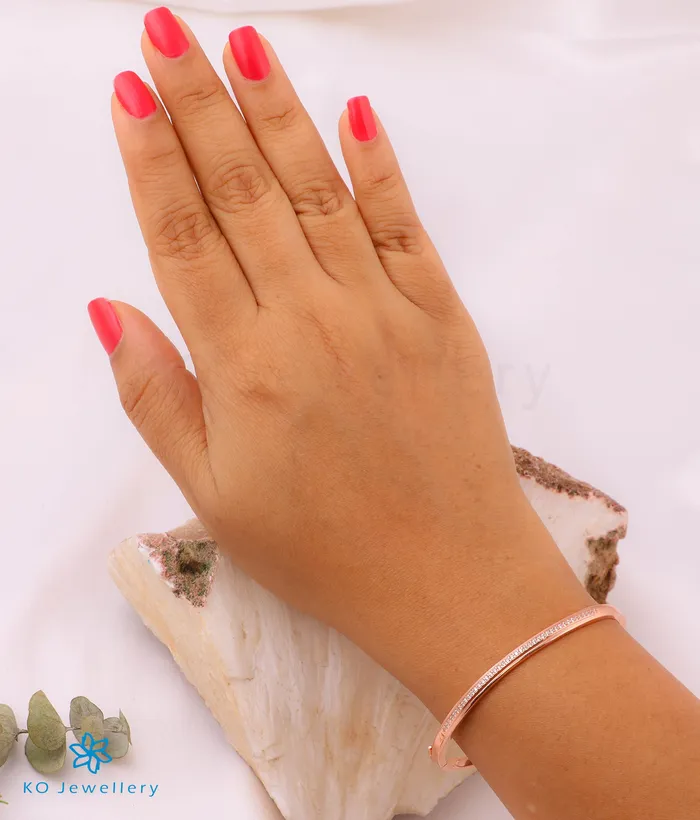 Imported Bracelets The Melrose Silver Rosegold Bracelet