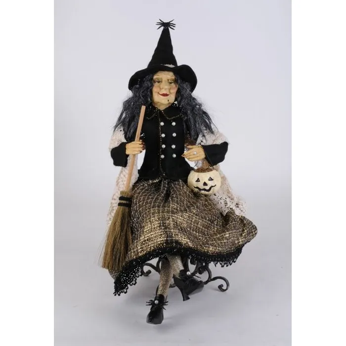Karen Didion Karen Didion Woven Gold Witch Figurine PreStyled Sets