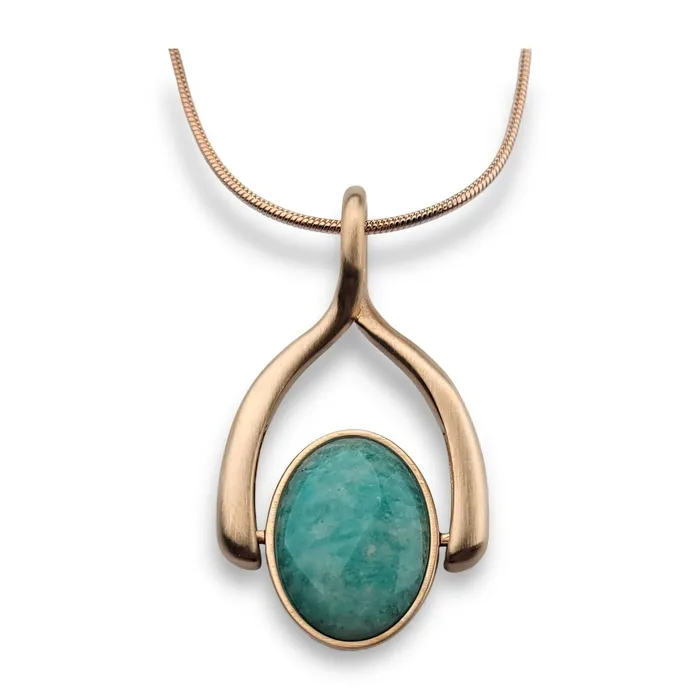 MyCONQUERing Necklaces Rose Gold Wishbone Necklace