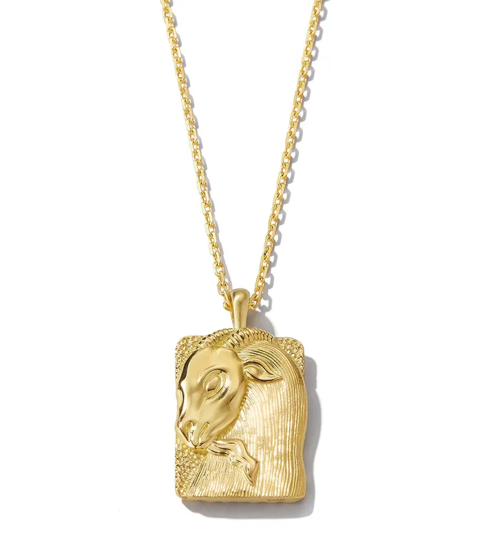 Necklaces David Webb Workshop Capricorn Zodiac Pendant Necklace