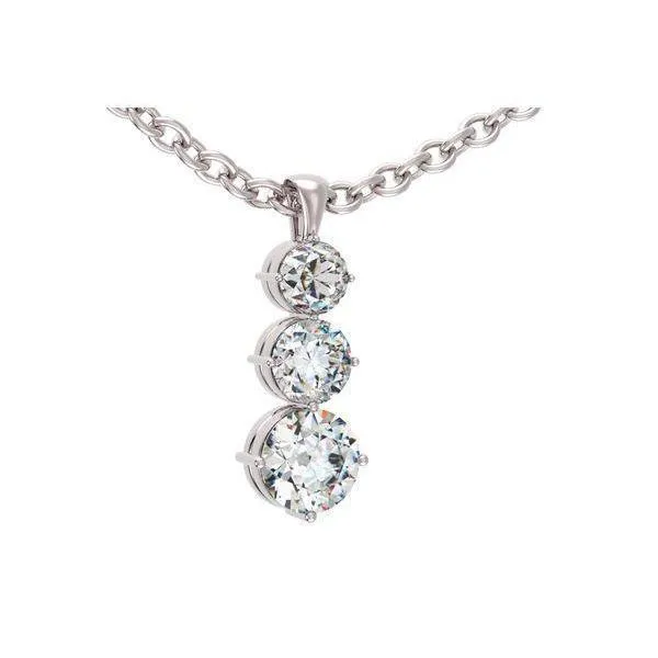 Necklaces GB 225 Carats Brilliant Cut Natural Earth Mined Diamond Pendant Necklace White Gold 14K Necklaces GB 225 Carats Brilliant Cut Natural Earth Mined Diamond Pendant Necklace White Gold 14K