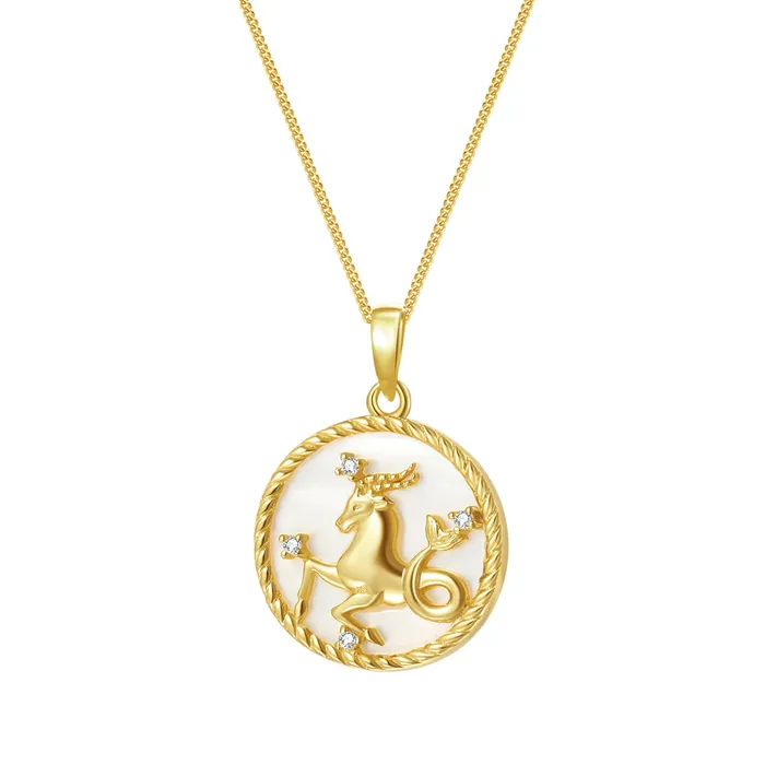 Necklaces Hey Happiness Capricorn Zodiac Pendant Necklace