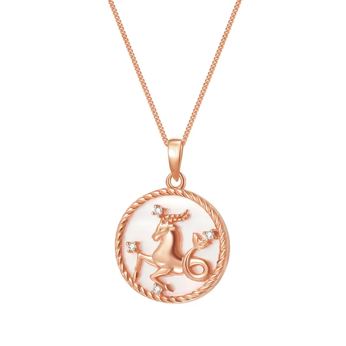 Necklaces Hey Happiness Capricorn Zodiac Pendant Necklace Necklaces Hey Happiness Capricorn Zodiac Pendant Necklace