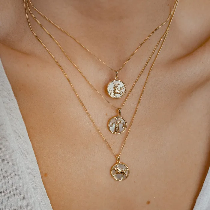 Necklaces Hey Happiness Capricorn Zodiac Pendant Necklace Necklaces Hey Happiness Capricorn Zodiac Pendant Necklace