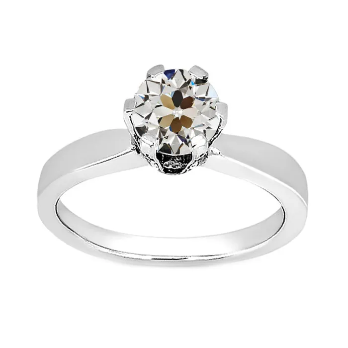 Old European Earth Mined Diamond Engagement Ring Prong Set 2 Carats HarryChadEntcom Rings Old European Earth Mined Diamond Engagement Ring Prong Set 2 Carats HarryChadEntcom Rings