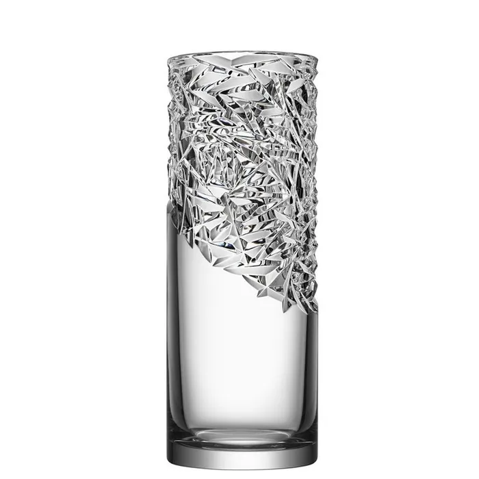 Orrefors Rings Orrefors Carat Vase Cylinder Upper Cut Glass Clear