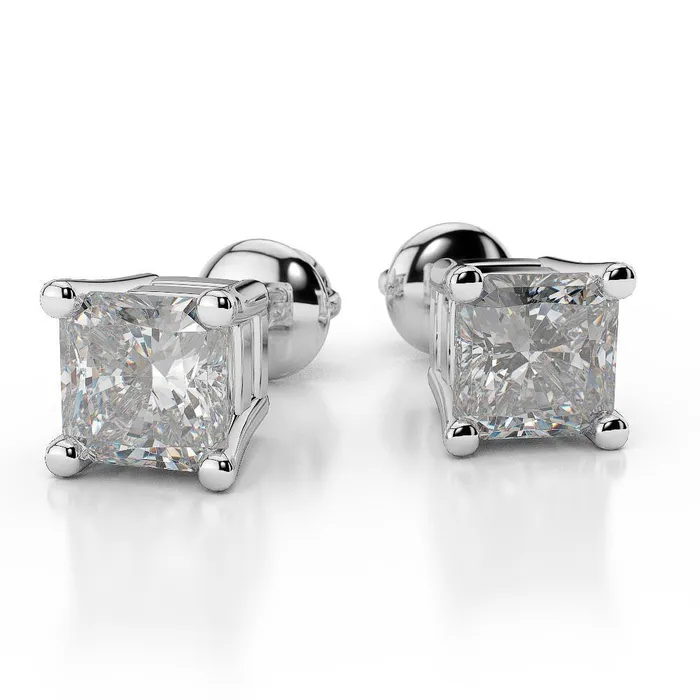 Radiant Cut 4 Ct Natural Earth Mined Diamonds Women Studs Earrings White Gold 14K GB Earrings Radiant Cut 4 Ct Natural Earth Mined Diamonds Women Studs Earrings White Gold 14K GB Earrings