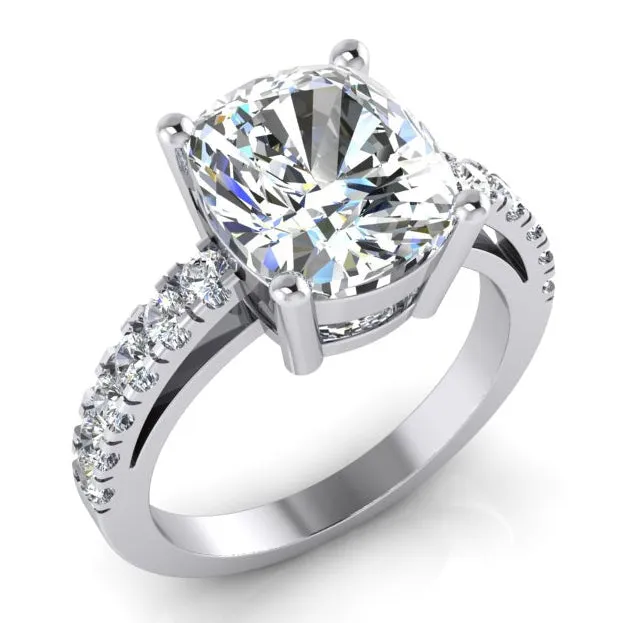 Rings Big Lab Grown Diamond Ring Cushion With Side Stones HarryChadEntcom Rings Big Lab Grown Diamond Ring Cushion With Side Stones HarryChadEntcom