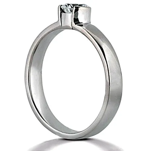 Rings GB 150 Ct Natural Earth Mined Diamond Solitaire White Gold Ring Rings GB 150 Ct Natural Earth Mined Diamond Solitaire White Gold Ring