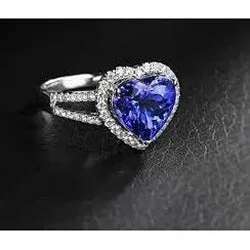 Rings GB 360 Carats Ceylon Blue Sapphire Natural Earth Mined Diamond Ring White Gold 14K Rings GB 360 Carats Ceylon Blue Sapphire Natural Earth Mined Diamond Ring White Gold 14K