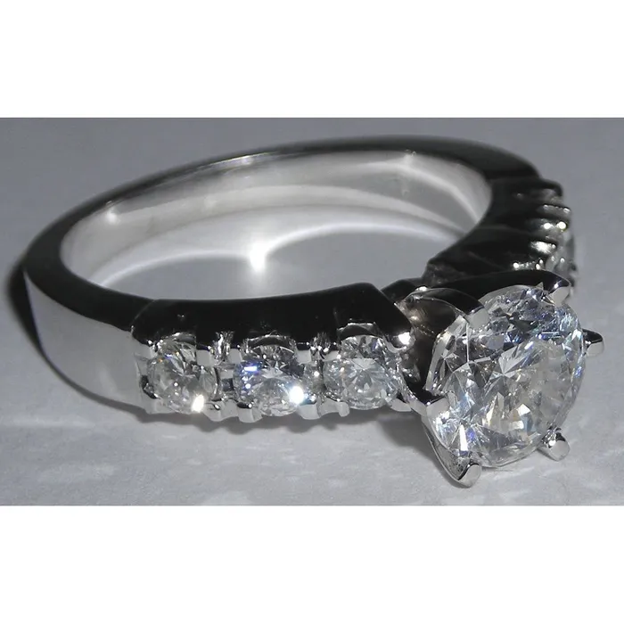 Rings GB New Engagement Ring 161 Ct Natural Earth Mined Diamond White Gold 14K