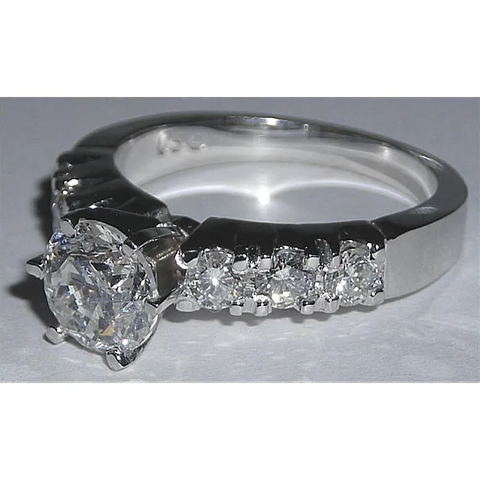 Rings GB New Engagement Ring 161 Ct Natural Earth Mined Diamond White Gold 14K