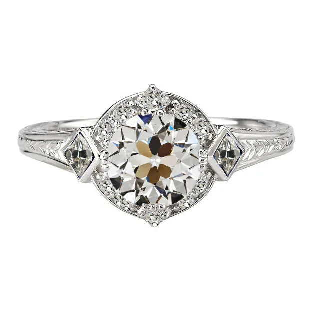 Rings HarryChadEntcom Antique Style Ladys Ring Round Old Mine Cut Real Natural Earth Mined Diamond 350 Carats Rings HarryChadEntcom Antique Style Ladys Ring Round Old Mine Cut Real Natural Earth Mined Diamond 350 Carats