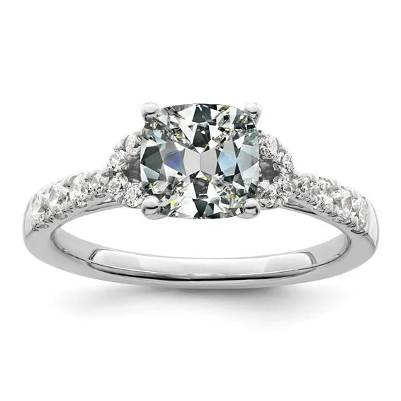 Rings HarryChadEntcom Real Natural Earth Mined Diamond Cushion Old Miner Engagement Ring With Accents 650 Carats Rings HarryChadEntcom Real Natural Earth Mined Diamond Cushion Old Miner Engagement Ring With Accents 650 Carats